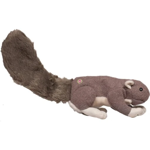 HuggleHounds Big Feller Durable Plush Squirrel Squeaky Dog Toy -Dog Supplies 53719 MAIN. AC SS1800 V1604446033