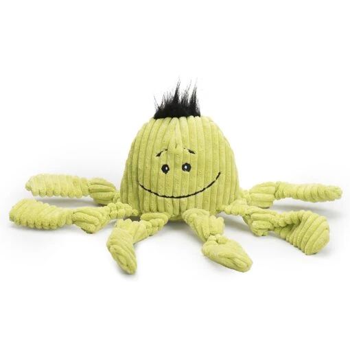 HuggleHounds Sea Creature Durable Plush Corduroy Knottie Squeaky Dog Toy -Dog Supplies 53749 MAIN. AC SS1800 V1600990266