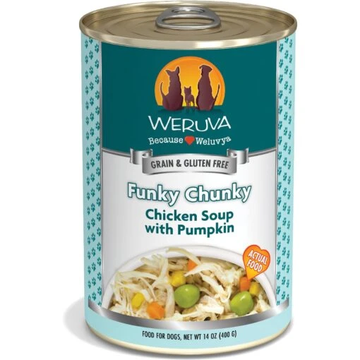 Weruva Funky Chunky Chicken Soup With Pumpkin Grain-Free Canned Dog Food -Dog Supplies 55588 MAIN. AC SS1800 V1641841013