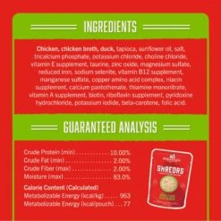 Stella & Chewy's Stella’s Shredrs Cage Free Chicken & Duck Recipe In Broth Adult Wet Dog Food, 2.8-oz Pouch, Case Of 24 -Dog Supplies 565150 PT3. AC SS1800 V1657659688