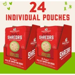 Stella & Chewy's Stella’s Shredrs Cage Free Chicken & Duck Recipe In Broth Adult Wet Dog Food, 2.8-oz Pouch, Case Of 24 -Dog Supplies 565150 PT4. AC SS1800 V1658207430