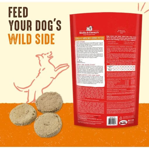 Stella & Chewy's Stella's Super Beef Dinner Patties Freeze-Dried Raw Dog Food & Stella & Chewy's Duck Duck Goose Dinner Patties Freeze-Dried Raw Dog Food -Dog Supplies 567214 PT3. AC SS1800 V1657659923