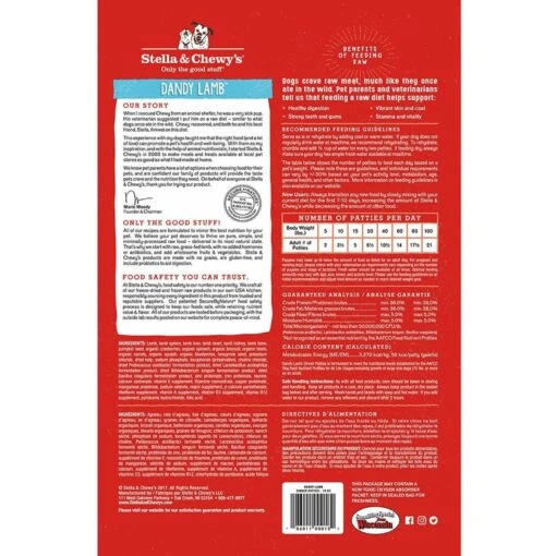 Stella & Chewy's Dandy Lamb Dinner Patties Freeze-Dried Raw Dog Food & Stella & Chewy's Venison Blend Dinner Patties Freeze-Dried Raw Dog Food -Dog Supplies 567230 PT2. AC SS1800 V1657659923