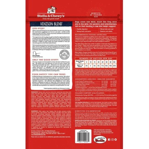 Stella & Chewy's Dandy Lamb Dinner Patties Freeze-Dried Raw Dog Food & Stella & Chewy's Venison Blend Dinner Patties Freeze-Dried Raw Dog Food -Dog Supplies 567230 PT6. AC SS1800 V1657659923