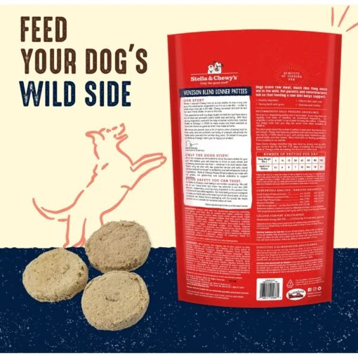 Stella & Chewy's Dandy Lamb Dinner Patties Freeze-Dried Raw Dog Food & Stella & Chewy's Venison Blend Dinner Patties Freeze-Dried Raw Dog Food -Dog Supplies 567230 PT7. AC SS1800 V1657659924