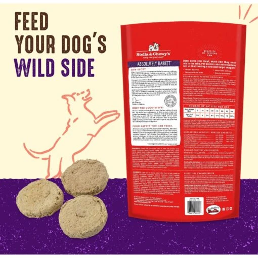 Stella & Chewy's Absolutely Rabbit Dinner Patties Freeze-Dried Raw Dog Food & Stella & Chewy's Duck Duck Goose Dinner Patties Freeze-Dried Raw Dog Food -Dog Supplies 567374 PT3. AC SS1800 V1657659928