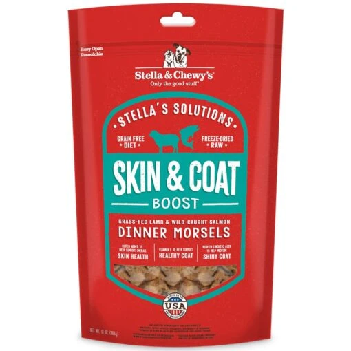 Stella & Chewy's Stella's Solutions Skin & Coat Boost Freeze-Dried Raw Grass-Fed Lamb & Wild-Caught Salmon Dinner Morsels Dog Food & Stella & Chewy's Stella's Solutions Immune Boost Freeze-Dried Raw Grass-Fed Lamb Dinner Morsels Dog Food -Dog Supplies 567486 PT1. AC SS1800 V1657659933