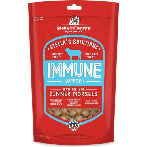 Stella & Chewy's Stella's Solutions Skin & Coat Boost Freeze-Dried Raw Grass-Fed Lamb & Wild-Caught Salmon Dinner Morsels Dog Food & Stella & Chewy's Stella's Solutions Immune Boost Freeze-Dried Raw Grass-Fed Lamb Dinner Morsels Dog Food -Dog Supplies 567486 PT5. AC SS1800 V1657659933