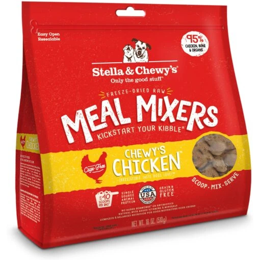 Stella & Chewy's Meal Mixers Purely Pork Freeze-Dried Raw Dog Food Topper & Stella & Chewy's Chewy's Chicken Meal Mixers Freeze-Dried Raw Dog Food Topper -Dog Supplies 567582 PT1. AC SS1800 V1657659985