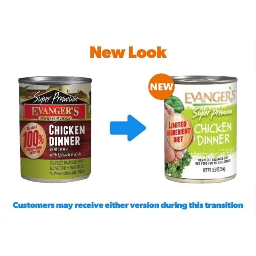 Evanger's Super Premium Chicken Dinner Grain-Free Canned Dog Food -Dog Supplies 59998 PT1. AC SS1800 V1623365552