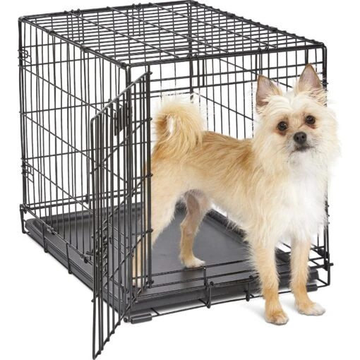 MidWest ICrate Fold & Carry Single Door Collapsible Wire Dog Crate -Dog Supplies 60371 PT1. AC SS1800 V1647557240