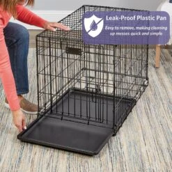 MidWest ICrate Fold & Carry Single Door Collapsible Wire Dog Crate -Dog Supplies 60371 PT4. AC SS1800 V1647556992