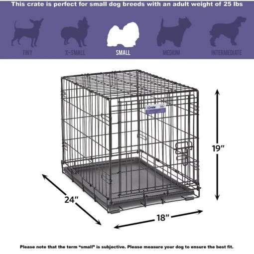 MidWest ICrate Fold & Carry Single Door Collapsible Wire Dog Crate -Dog Supplies 60371 PT7. AC SS1800 V1647552690