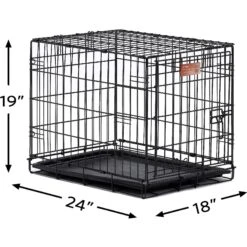 MidWest ICrate Fold & Carry Single Door Collapsible Wire Dog Crate -Dog Supplies 60371 PT8. AC SS1800 V1562168836