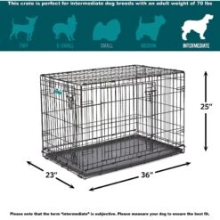 MidWest ICrate Fold & Carry Double Door Collapsible Wire Dog Crate -Dog Supplies 60384 PT7. AC SS1800 V1647556984