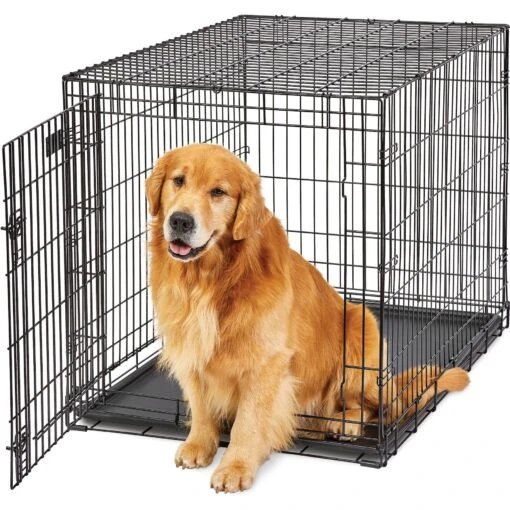 MidWest LifeStages Single Door Collapsible Wire Dog Crate -Dog Supplies 60411 MAIN. AC SS1800 V1647555799