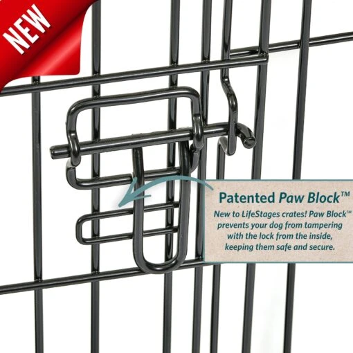 MidWest LifeStages Single Door Collapsible Wire Dog Crate -Dog Supplies 60411 PT4. AC SS1800 V1647555384