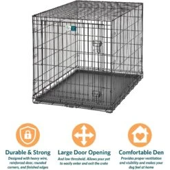 MidWest LifeStages Single Door Collapsible Wire Dog Crate -Dog Supplies 60411 PT6. AC SS1800 V1647554635