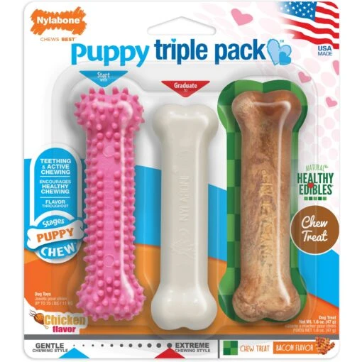 Four Paws Wee-Wee Superior Performance Dog Pee Pads & Nylabone Puppy Chew Variety Toy & Treat Triple Pack -Dog Supplies 609534 PT5. AC SS1800 V1660403217