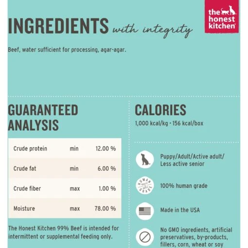 The Honest Kitchen Meal Booster 99% Beef Wet Dog Food Topper & The Honest Kitchen Meal Booster 99% Chicken Wet Dog Food Topper -Dog Supplies 609854 PT3. AC SS1800 V1660745900