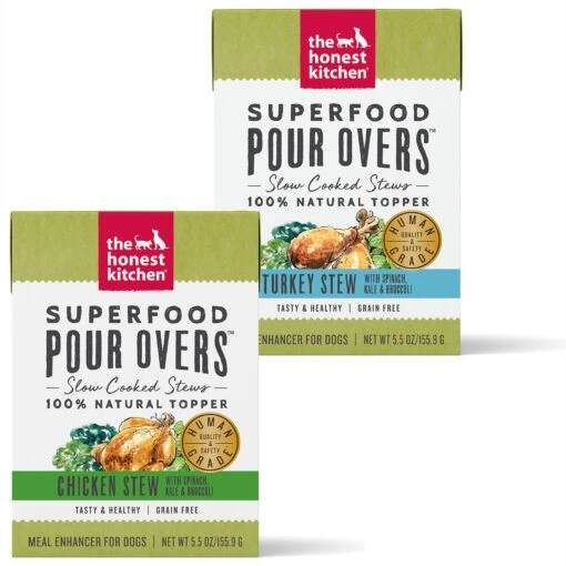 The Honest Kitchen Superfood POUR OVERS Turkey Stew With Veggies Wet Dog Food Topper & The Honest Kitchen Superfood POUR OVERS Chicken Stew With Veggies Wet Dog Food Topper -Dog Supplies 609886 MAIN. AC SS1800 V1660745668