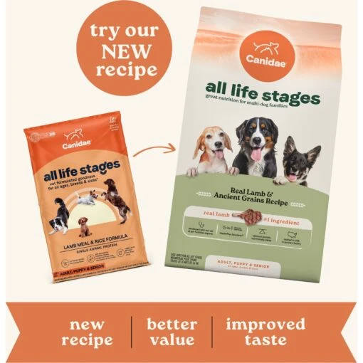 CANIDAE All Life Stages Lamb Meal & Rice Formula Dry Dog Food -Dog Supplies 62600 PT2. AC SS1800 V1694442987