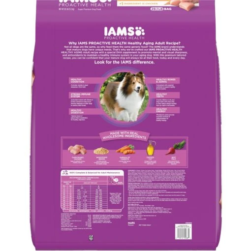 Iams Proactive Health Healthy Aging Mature & Senior Formula With Real Chicken Dry Dog Food -Dog Supplies 62805 PT1. AC SS1800 V1667864438