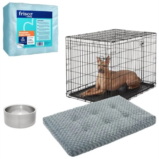 Frisco Swirl Dog Crate Mat + 3 Items -Dog Supplies 630942 MAIN. AC SS1800 V1681229781