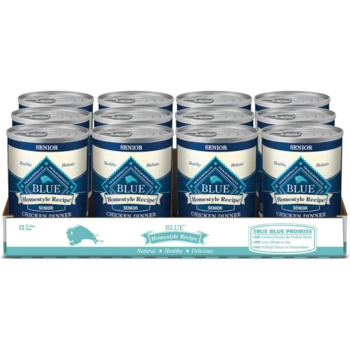 Blue Buffalo Homestyle Recipe Senior Chicken Dinner With Garden Vegetables Canned Dog Food -Dog Supplies 64620 MAIN. AC SS1800 V1689283257