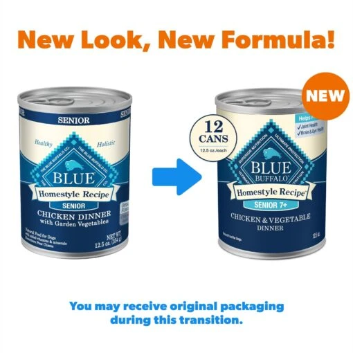 Blue Buffalo Homestyle Recipe Senior Chicken Dinner With Garden Vegetables Canned Dog Food -Dog Supplies 64620 PT1. AC SS1800 V1689355800