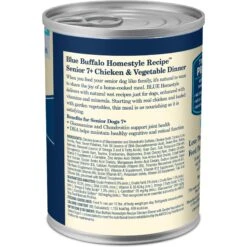 Blue Buffalo Homestyle Recipe Senior Chicken Dinner With Garden Vegetables Canned Dog Food -Dog Supplies 64620 PT2. AC SS1800 V1689355798