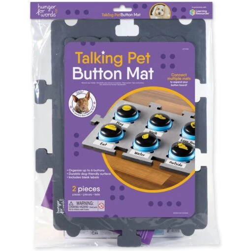 Hunger For Words Talking Pet Button Mat Dog Toy -Dog Supplies 646894 MAIN. AC SS1800 V1671734424