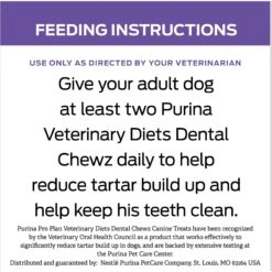 Purina Pro Plan Veterinary Diets Dental Chewz Dental Chew Dog Treats -Dog Supplies 65078 PT7. AC SS1800 V1677166137