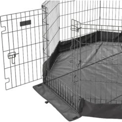 MidWest Canvas Dog Exercise Pen Base Cover Accessory, Octagonal Configuration, Black -Dog Supplies 655486 PT4. AC SS1800 V1667598196