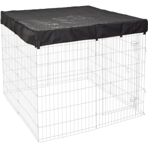 MidWest Exercise Pen Top Fabric Mesh Sunscreen Accessory, Square Configuration, Black -Dog Supplies 655502 MAIN. AC SS1800 V1667598741