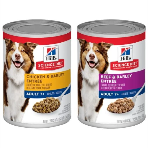 Hill's Science Diet Adult 7+ Chicken & Barley Entree Canned Dog Food & Hill's Science Diet Adult 7+ Beef & Barley Entree Canned Dog Food -Dog Supplies 656814 MAIN. AC SS1800 V1665777229