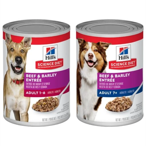 Hill's Science Diet Adult Beef & Barley Entree Canned Dog Food & Hill's Science Diet Adult 7+ Beef & Barley Entree Canned Dog Food -Dog Supplies 656998 MAIN. AC SS1800 V1665777227