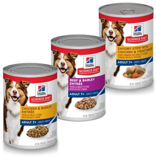 Hill's Science Diet Adult 7+ Beef & Barley Entree Canned Dog Food + 2 Items -Dog Supplies 657166 MAIN. AC SS1800 V1665754677