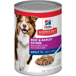 Hill's Science Diet Adult 7+ Beef & Barley Entree Canned Dog Food + 2 Items -Dog Supplies 657166 PT4. AC SS1800 V1665782003