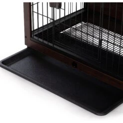 Coziwow Furniture Style Dog Crate With Removable Tray, Walnut -Dog Supplies 661310 PT6. AC SS1800 V1669097911