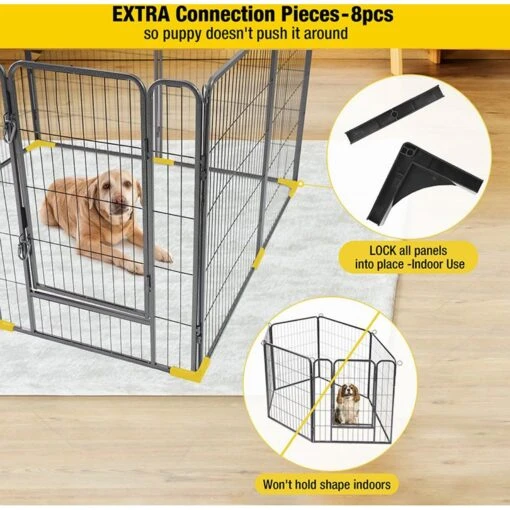 Aivituvin AIR50 Exercise Outdoor & Indoor Portable Dog Playpen, Medium -Dog Supplies 667286 PT2. AC SS1800 V1665527032