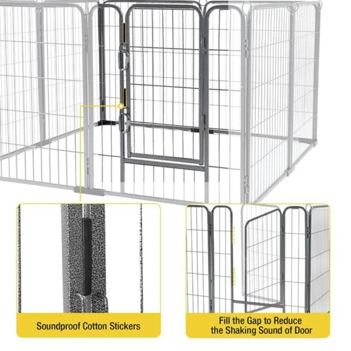 Aivituvin AIR50 Exercise Outdoor & Indoor Portable Dog Playpen, Medium -Dog Supplies 667286 PT3. AC SS1800 V1665525887