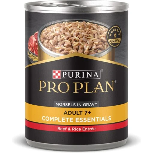 Purina Pro Plan Senior Beef & Rice Entree Canned Dog Food -Dog Supplies 67454 MAIN. AC SS1800 V1689710872