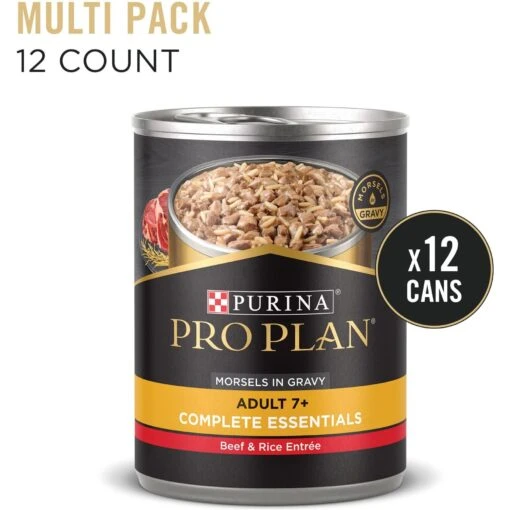 Purina Pro Plan Senior Beef & Rice Entree Canned Dog Food -Dog Supplies 67454 PT1. AC SS1800 V1689774342