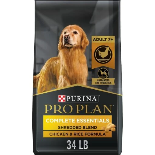 Purina Pro Plan Adult 7+ Shredded Blend Chicken & Rice Formula Dry Dog Food -Dog Supplies 67527 MAIN. AC SS1800 V1649126530