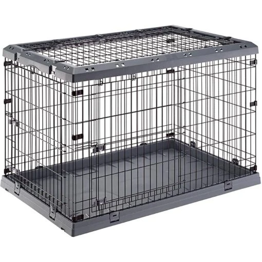 Ferplast Superior Hybrid ECO Dog Crate & Playpen, Gray -Dog Supplies 688502 MAIN. AC SS1800 V1667587936