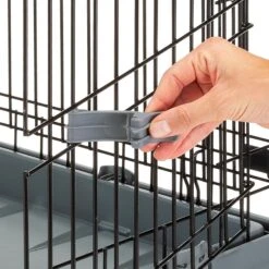 Ferplast Superior Hybrid ECO Dog Crate & Playpen, Gray -Dog Supplies 688502 PT4. AC SS1800 V1667598419