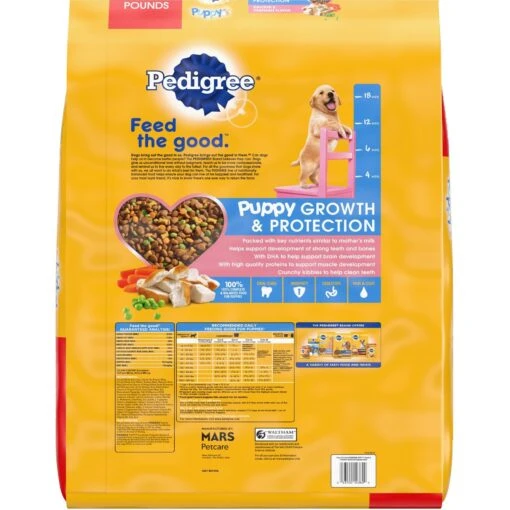 Pedigree Puppy Growth & Protection Chicken & Vegetable Flavor Dry Dog Food & Pedigree Chopped Ground Dinner With Chicken & Beef Puppy Canned Wet Dog Food -Dog Supplies 688942 PT2. AC SS1800 V1668800886