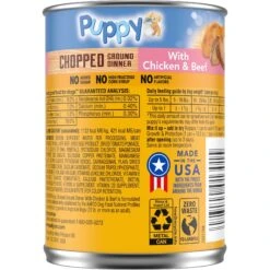 Pedigree Puppy Growth & Protection Chicken & Vegetable Flavor Dry Dog Food & Pedigree Chopped Ground Dinner With Chicken & Beef Puppy Canned Wet Dog Food -Dog Supplies 688942 PT6. AC SS1800 V1668800882