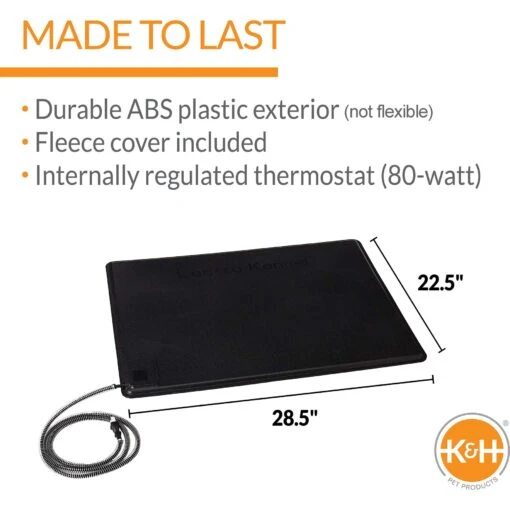 K&H Pet Products Original Lectro-Kennel Outdoor Heated Dog Pad With Cover -Dog Supplies 69506 PT1. AC SS1800 V1695230988